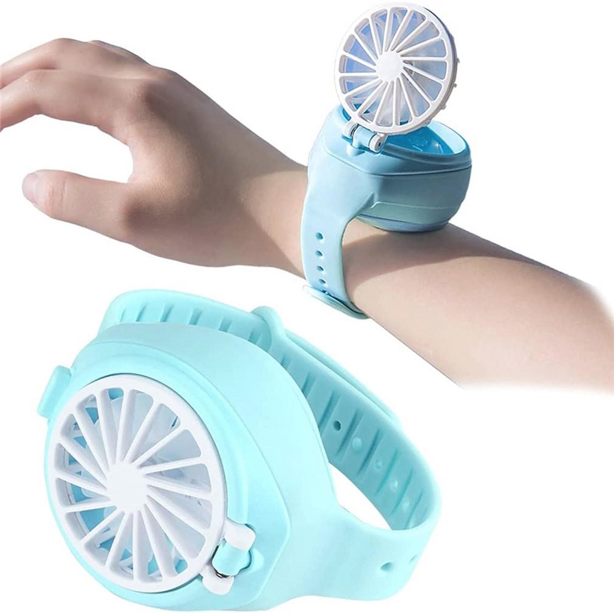 Draagbare Polsventilator - USB Oplaadbare Mini Ventilator met 3 Snelheden voor Outdoor en Thuisgebruik