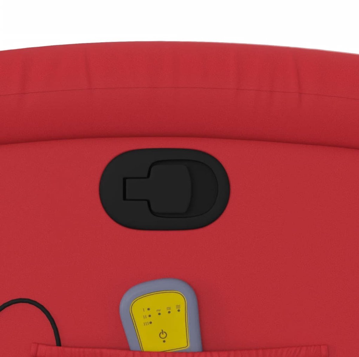 vidaXL Verstelbare Rood Kunstleren Massagestoel met - afbeelding 2