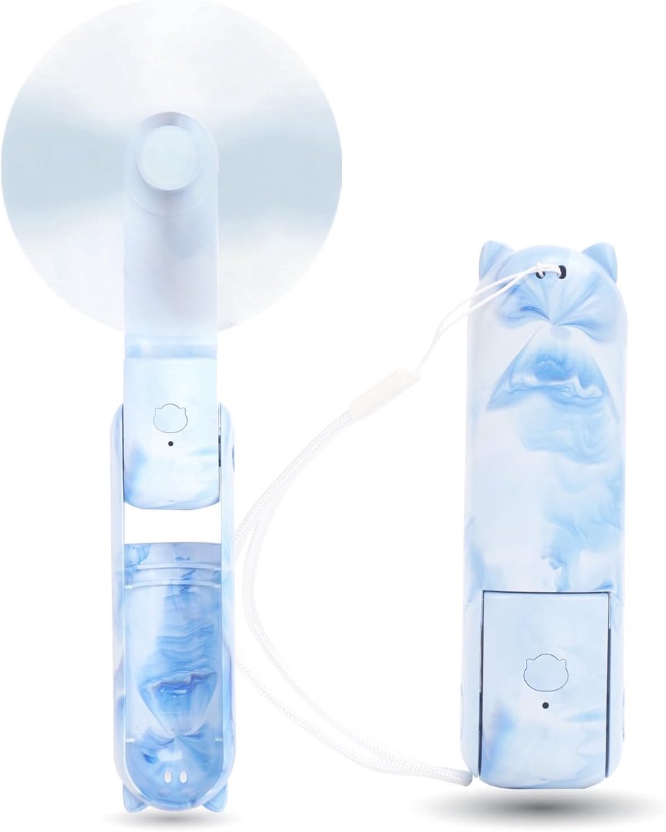 Draagbare Mini-handventilator met 3 Snelheden en Powerbank Functie