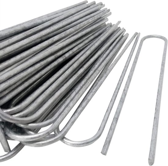 KADAX Grondankers van staal, grondanker voor bevestiging van worteldoek, tuinvlies, hek, net, onkruidfolie, camping, U-vormige, stabiele haringen, bevestigingsankers (100, 7,5 x 15 cm KADAX Grondankers van staal, grondanker voor bevestiging van worteldoek, tuinvlies, hek, net, onkruidfolie, camping, U-vormige, stabiele haringen, bevestigingsankers (100, 7,5 x 15 cm