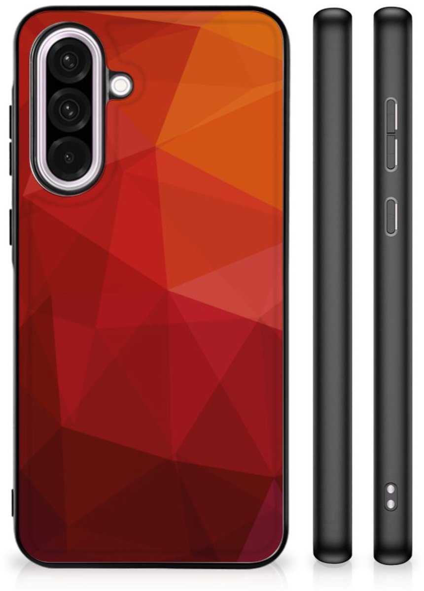 Backcover voor Samsung Galaxy A56 Polygon Red