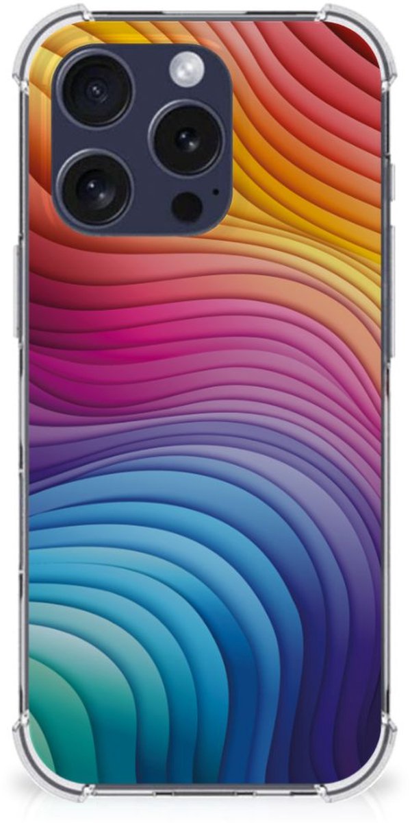 Shockproof Case voor iPhone 16 Pro Regenboog