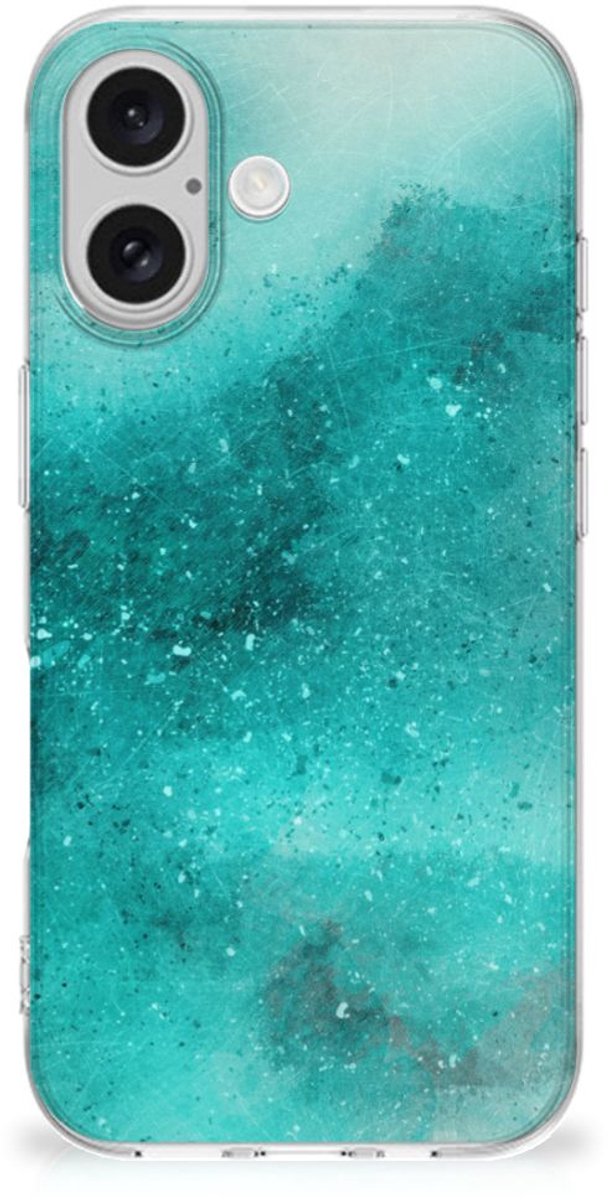 Hoesje maken iPhone 16 Painting Blue