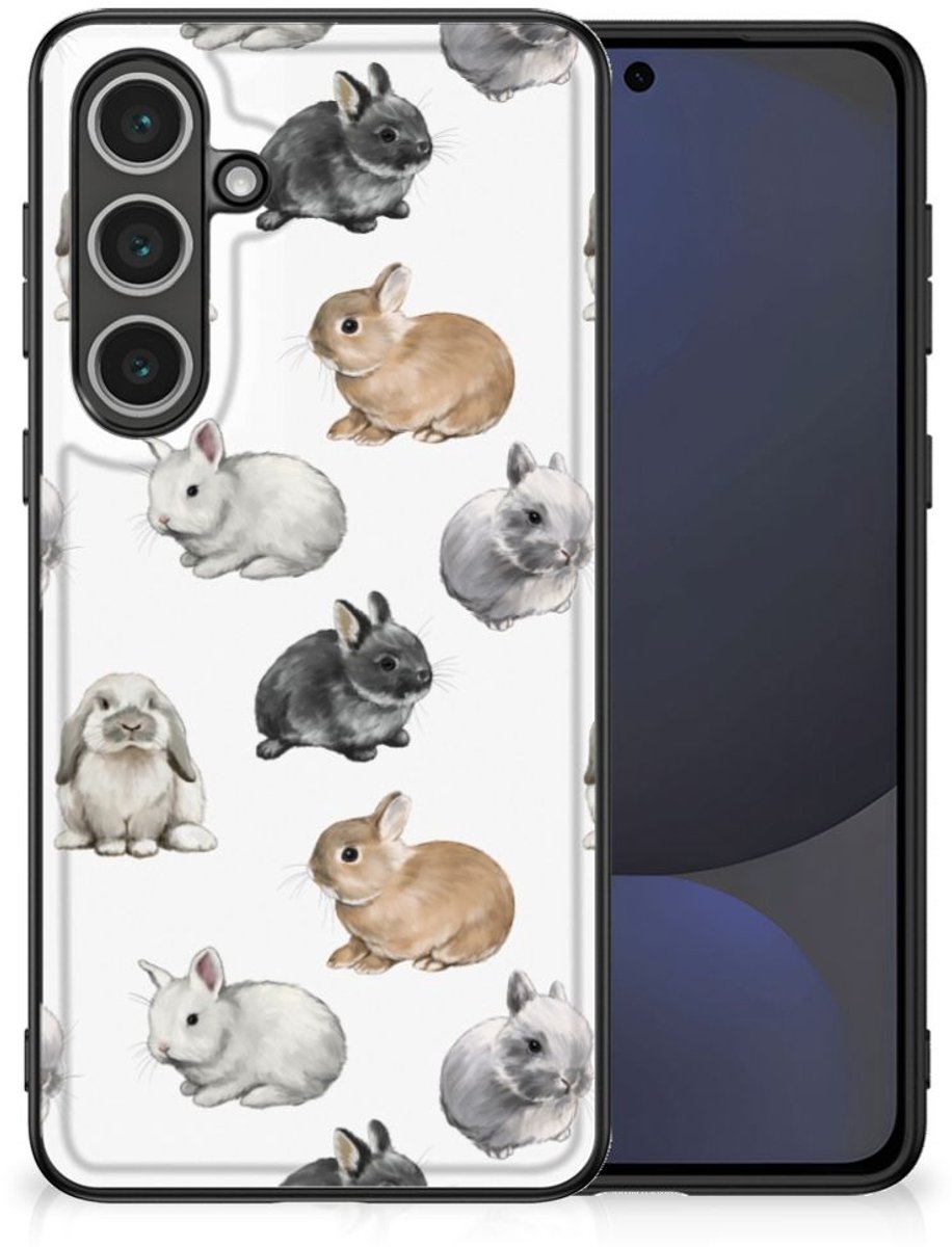 Dierenprint Telefoonhoesje voor Samsung Galaxy S24 FE Konijntjes