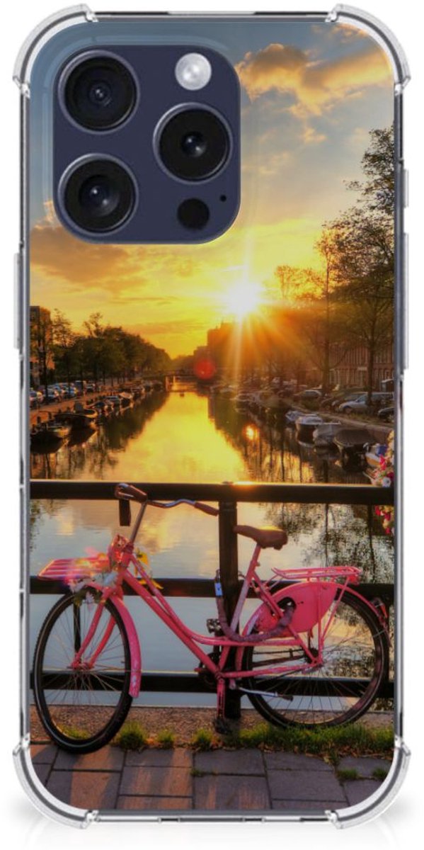 iPhone 16 Pro Telefoonhoesje met valbescherming Amsterdamse Grachten