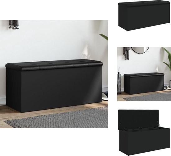 Opbergbankje 102x42x45 cm bewerkt hout wit kopen