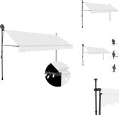 vidaXL Protection solaire extensible - 400 cm - Acier crème - Protection solaire pour fenêtre