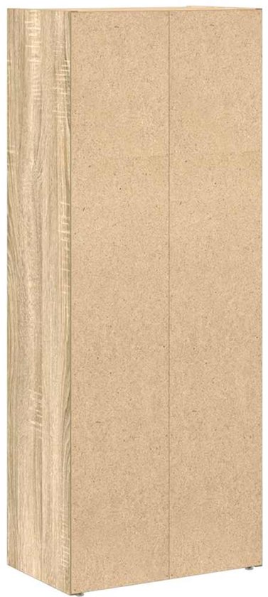 vidaXL Bibliothèque - Bibliothèques - Meuble de rangement - 40 x 24 x 102 cm bois traité gris béton