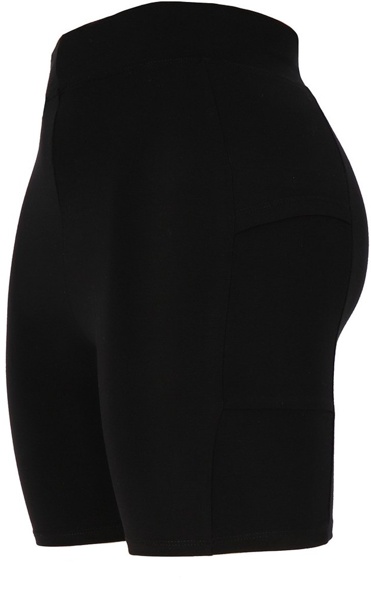 Marianne Damesfietsbroek - Comfort met Handige Telefoonzak - Maat L/XL - Zwart