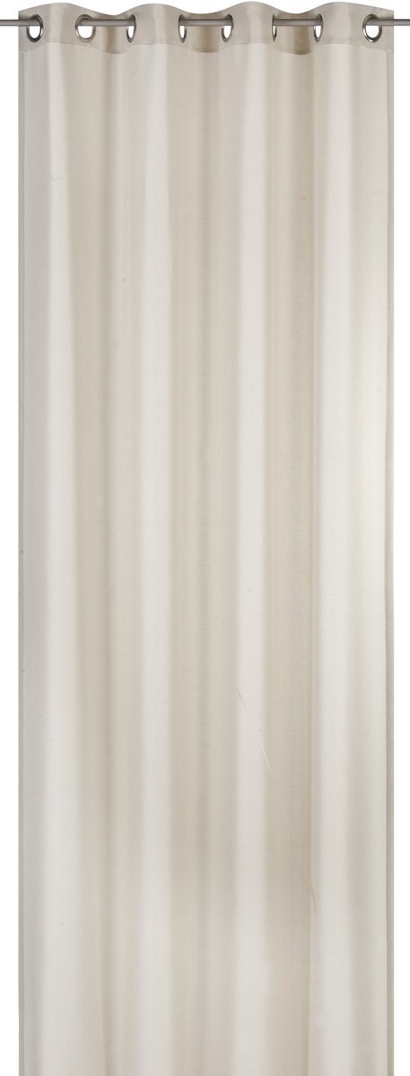 Elbersdrucke Gordijn met oogjes Lino 255x140 cm beige lichtdicht