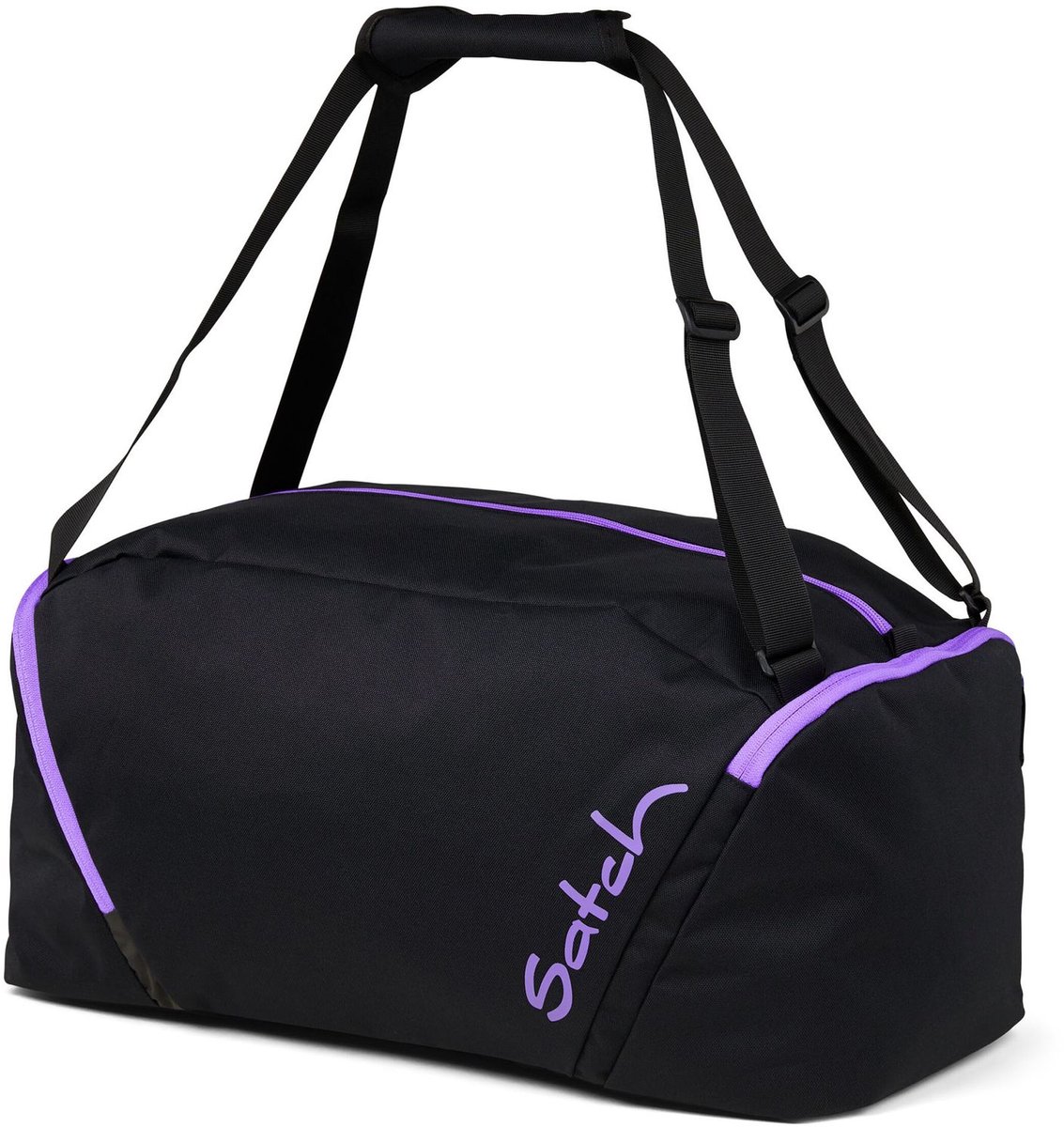 satch Sporttas satch Sportbag Purple Phantom Zwart