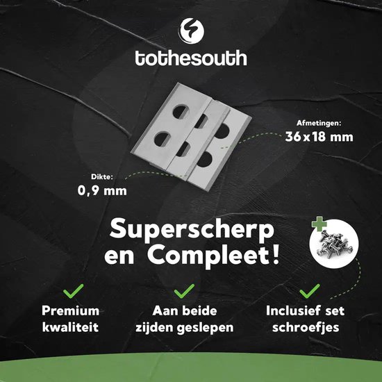 To the South® Robotmaaier mesjes staal geschikt voor Einhell FREELEXO LCD BT+ - 6 stuks van To the South — afbeelding 4