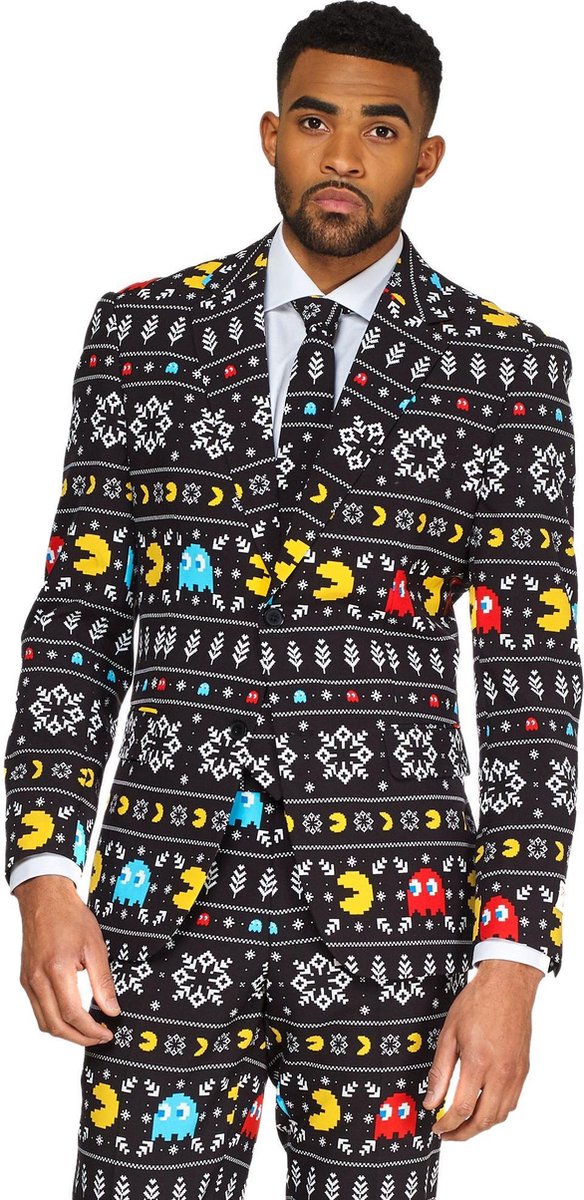 OppoSuits Winter PAC-MAN™ - Heren Kostuum - Maat 54