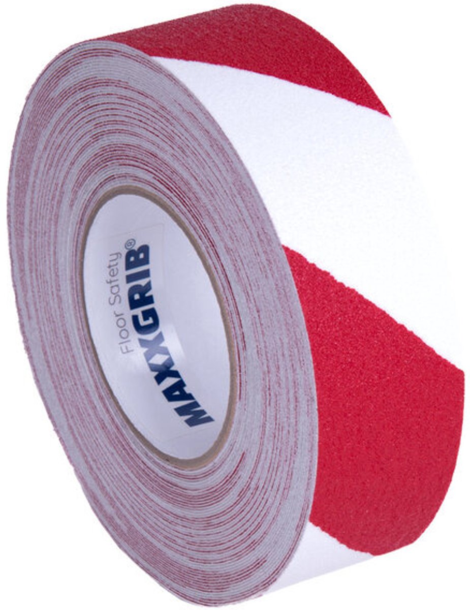 Maxxgrib Anti-slip tape 50mm x 18,3m Rood/Wit