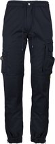 Pantalon de travail TMG KULT WORKER pour homme, bleu marine - Design ergonomique - Ceinture élastiquée - Plusieurs poches