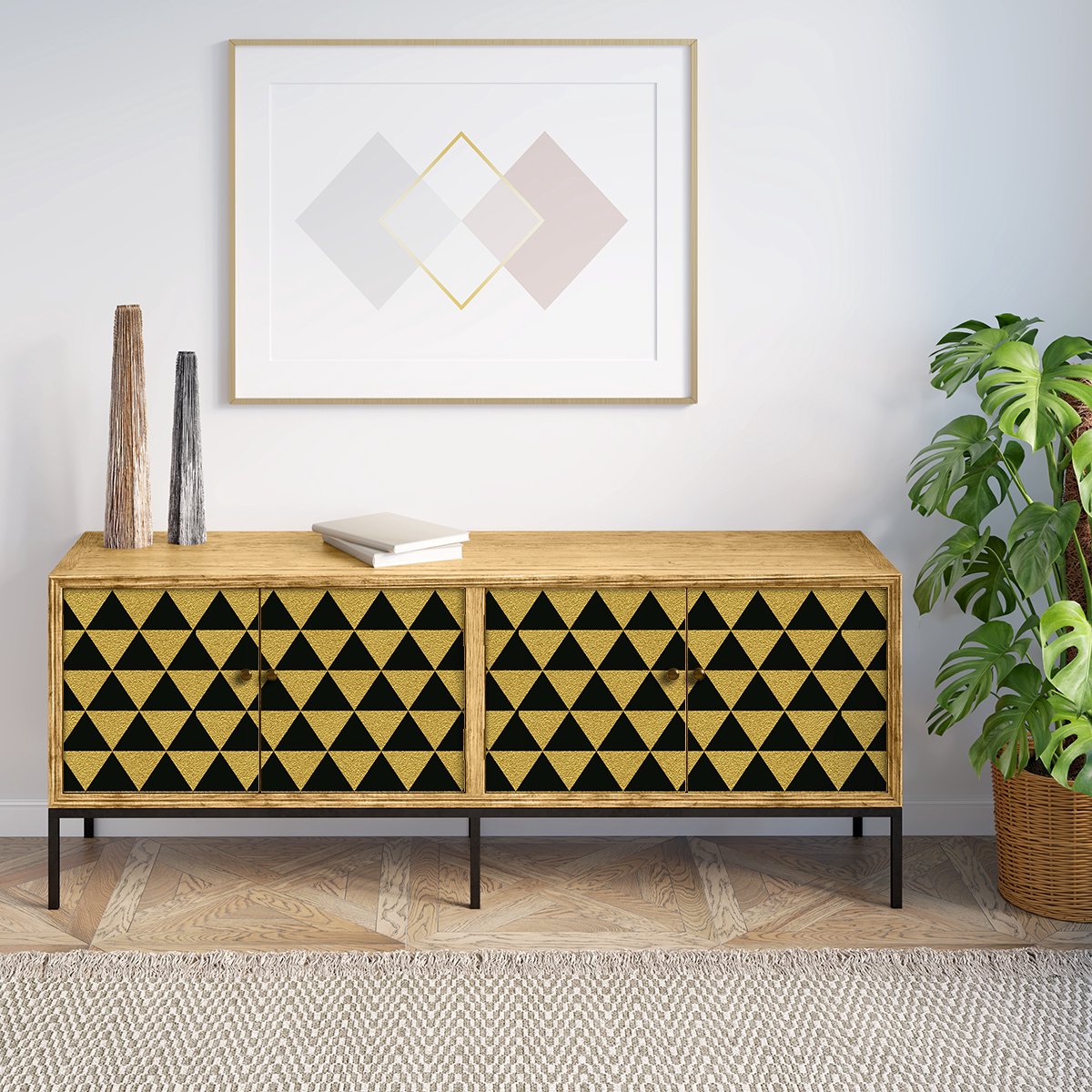 Ambiance Sticker Scandinavische meubelsticker Zoravi 40 x 60 cm Multi color