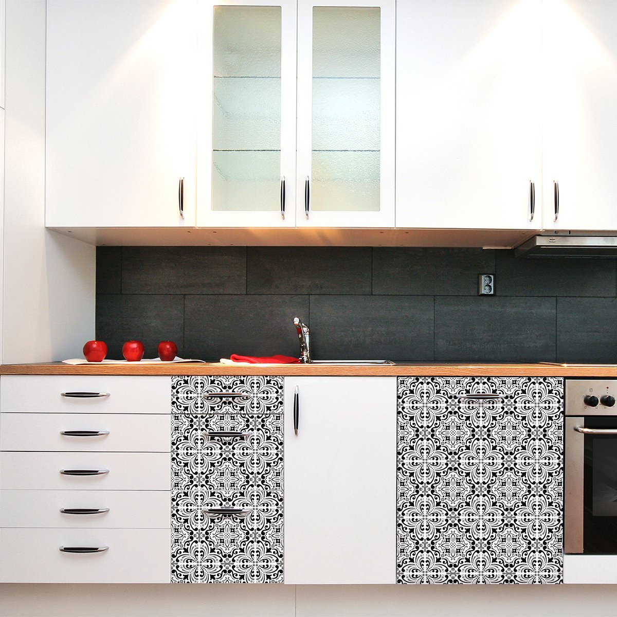 Ambiance Sticker Muurstickers voor keuken en badkamer - 30 stuks - 30 stickers van 10x10 cm Multi color