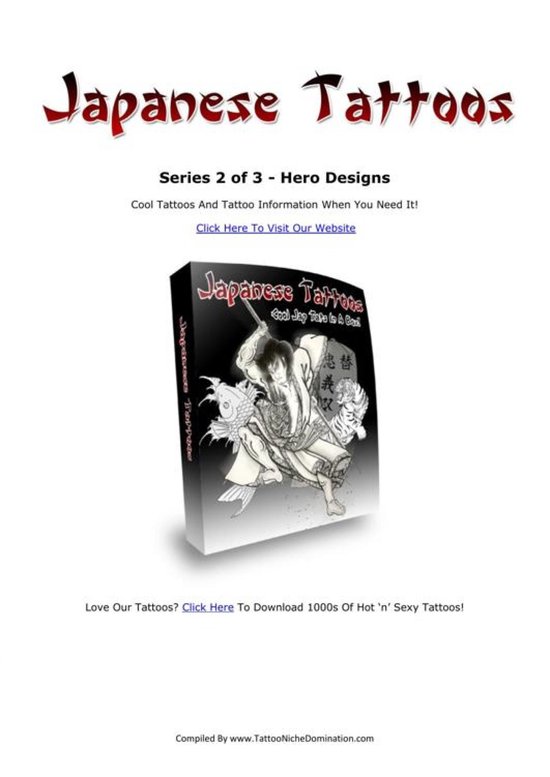 Japanische Tattoos - Serie 2 von 3 - Japanese Hero Designs. - cover