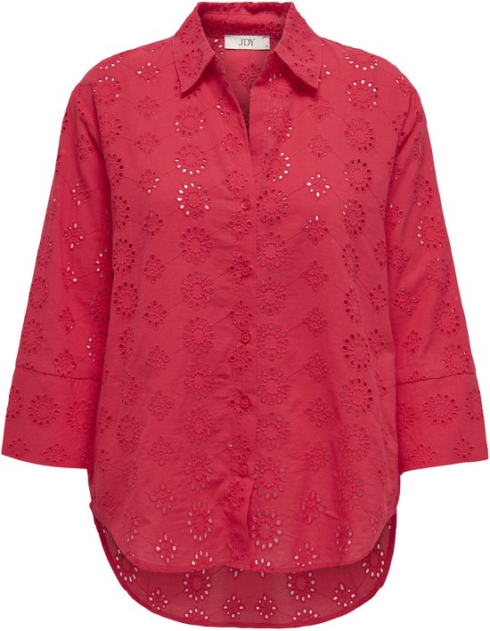 Jacqueline de Yong Blouse Jdytallie 3/4 Long Shirt Wvn Noos 15292179 Ski Patrol/2024 Brode Dames Maat - XL