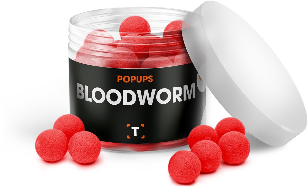 Bloodworm Pop-ups Rood | Aas | Karpervissen | Partikels | Karper Aas | Karper Vissen | Karper Voer | Karper