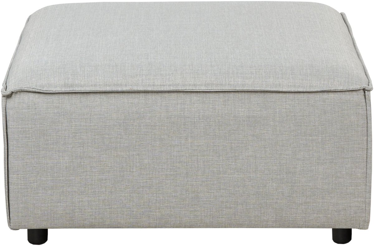 ARDAL - Ottomaan - Lichtgrijs - Polyester