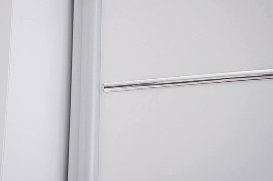 Armoire à portes coulissantes NOAH 05 – Armoire 2 portes avec miroir, étagères et tringle à vêtements – Design moderne – 120 x 200 x 61 cm - NOAH 05 (Zwart + Sonoma)