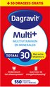 Dagravit Totaal 30 Multivitaminen Voordeelverpakking - Vitamine A, C en het mineraal selenium ondersteunen het afweersysteem - 550 dragees