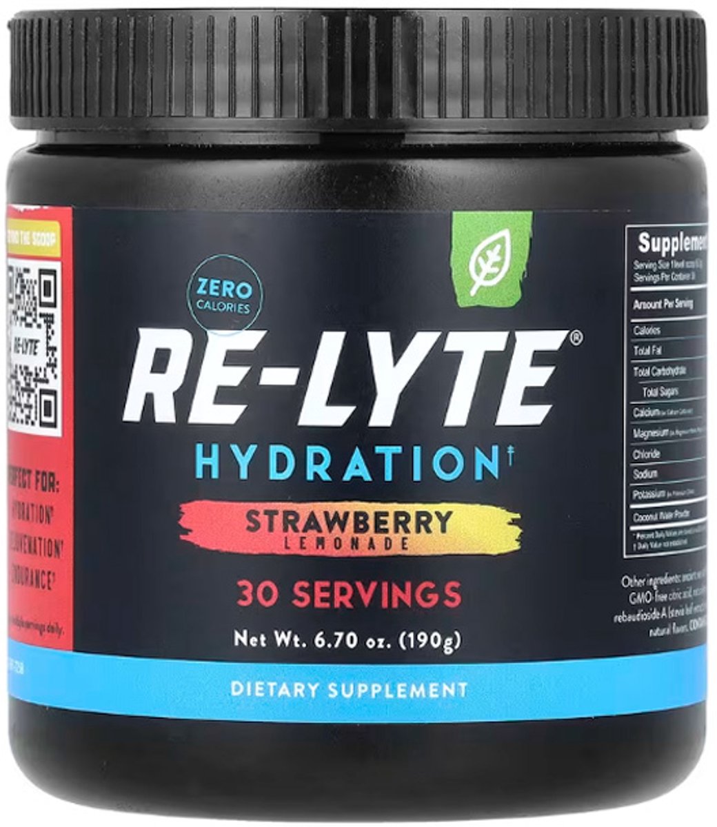Goedkoopste Re-Lyte | Hydration Drink Mix | Strawberry Lemonade 190g | 1 x 190 gram