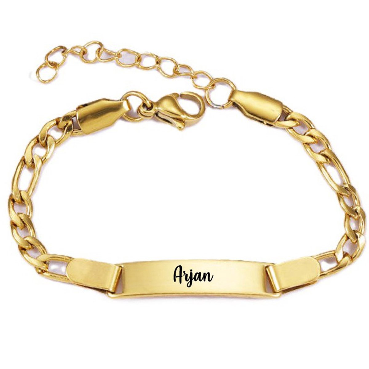 Baby/Kinder Armbandje Met Naam | Goud | RVS | Arjen