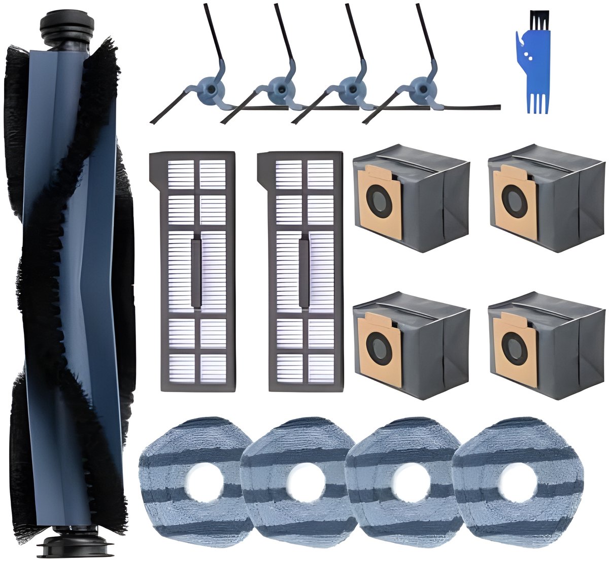 Stofzuigeraccessoires Set geschikt voor Eufy X10 Pro Omni Robotstofzuiger