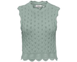 ONLY ONLLUNA LIFE SL O-NECK TANK NOOS KNT Dames Top - Jadeite