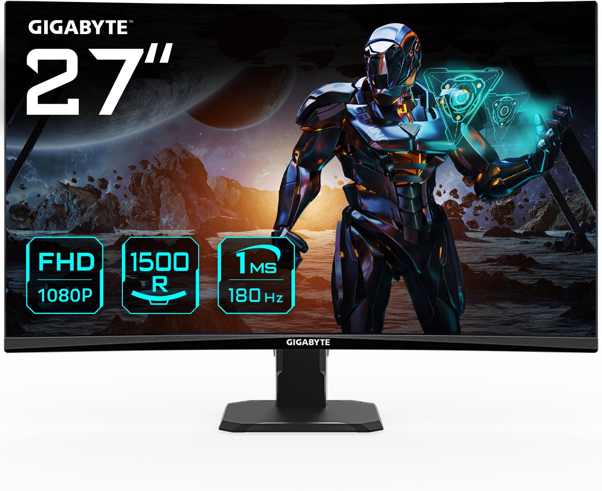 GIGABYTE GS27FC computer monitor 68,6 cm (27") 1920 x 1080 Pixels Full HD LCD Zwart
