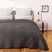Blumtal Bedsprei 240 x 260 cm - Oek-TEX gecertificeerd - Voor bedden van 180 x 200 cm - Sprei voor bed en bank - Antraciet