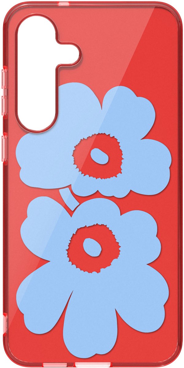 Samsung Galaxy S25+ Hoesje - Unikko Hybrid Case - Marimekko - Rood