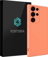 Coque adaptée pour Samsung S25 Ultra Coque en Siliconen – Coque adaptée pour Samsung Galaxy S25 Ultra Coque arrière – Pêche