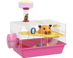 Betaalbare Goederen® Hamsterkooi - Roze - Hamster - Hamster Kooi - Hamster Huisje - Knaagdier - Hamster Speelgoed