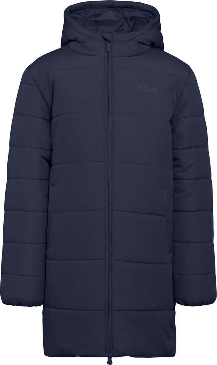 Fila Teens meisjes gewatteerd jack Bergkamen Long Puff Jacket Iris-146/152 Blauw