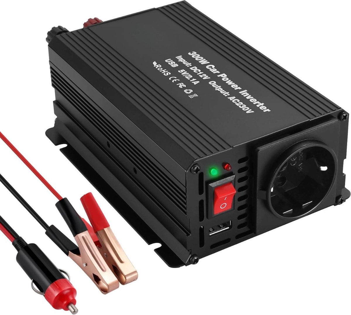Lexium Omvormer 12V 230V - Spanningomvormer - Auto omvormer - Stopcontact - Autolader