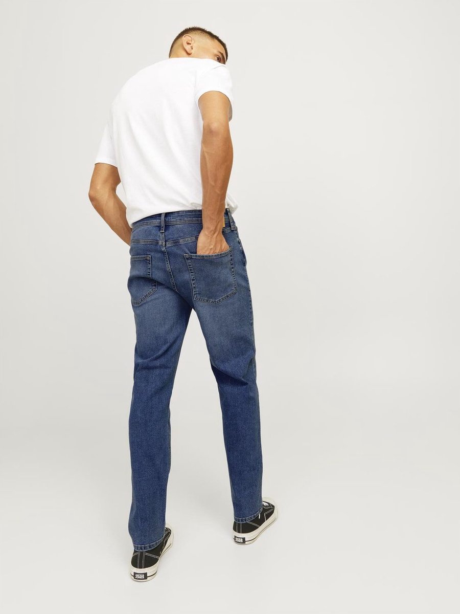JJ REBEL tapered heren jeans L32 - Blauw — afbeelding 8