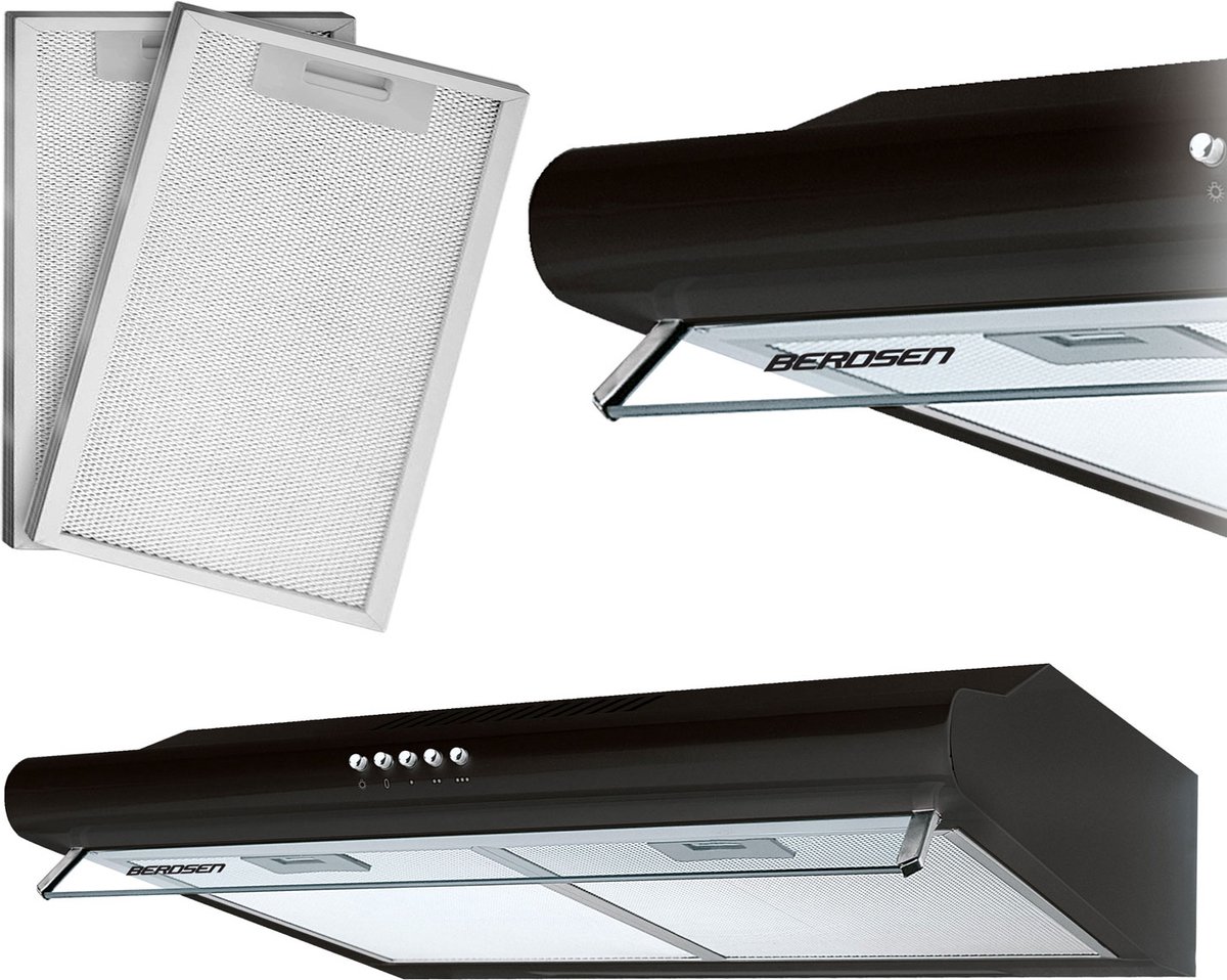 Onderbouw afzuigkap – absorber 50 cm Berdsen BE-10-A zwart