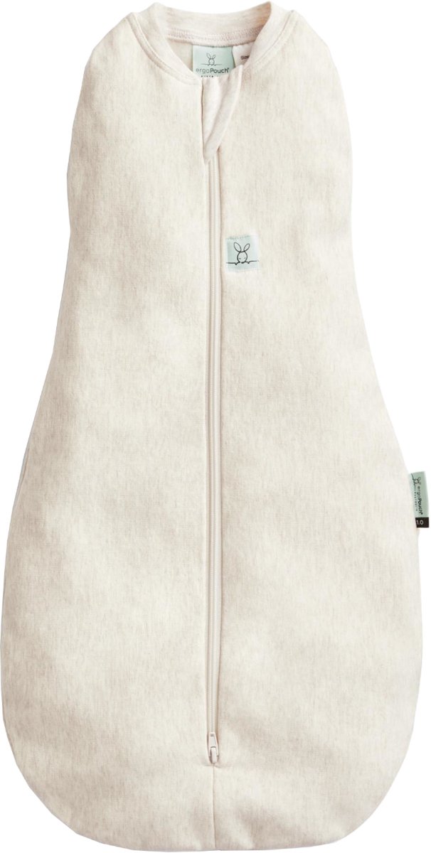 Ergopouch Cocoon inbaker slaapzak - 0,2 Tog - 2-in-1 Slaapzak - Combi Slaapzak Baby + Inbakerslaapzak - Slaapzakken- Zomerslaapzak - Slaapzak 80 cm -Oatmeal Marle