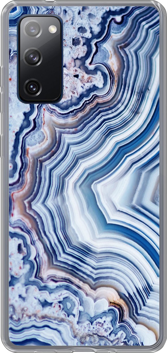 Telefoonhoesje Geschikt voor Samsung Galaxy S20 FE hoesje - Natuurstenen - Abstract - Chic - Siliconen Telefoonhoesje Telefoonhoesje