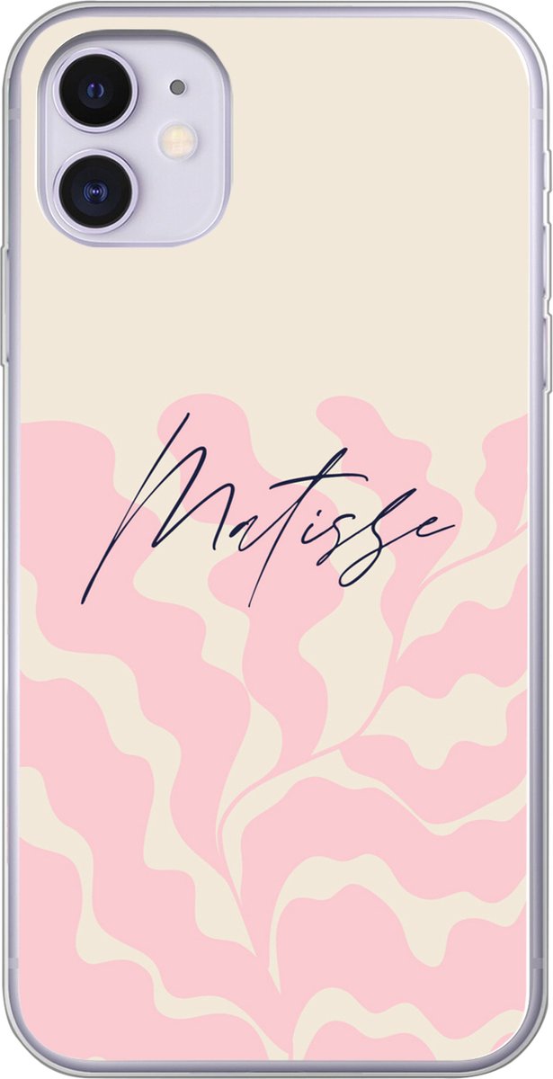 Telefoonhoesje Geschikt voor iPhone 11 hoesje - Matisse - Bloem - Abstract - Siliconen Telefoonhoesje Telefoonhoesje