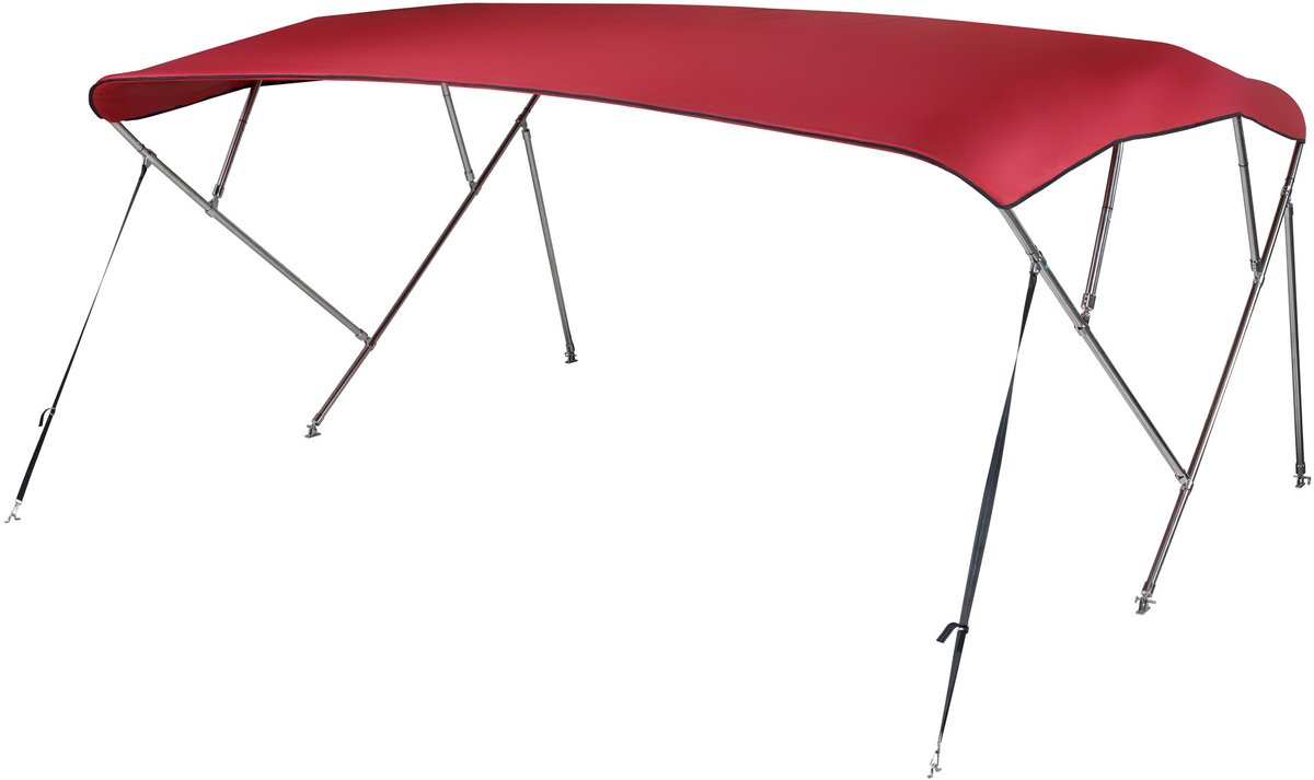 NALUX RVS Biminitop 4 bogen - Hoogte 137 cm -Breedte 284-300 cm