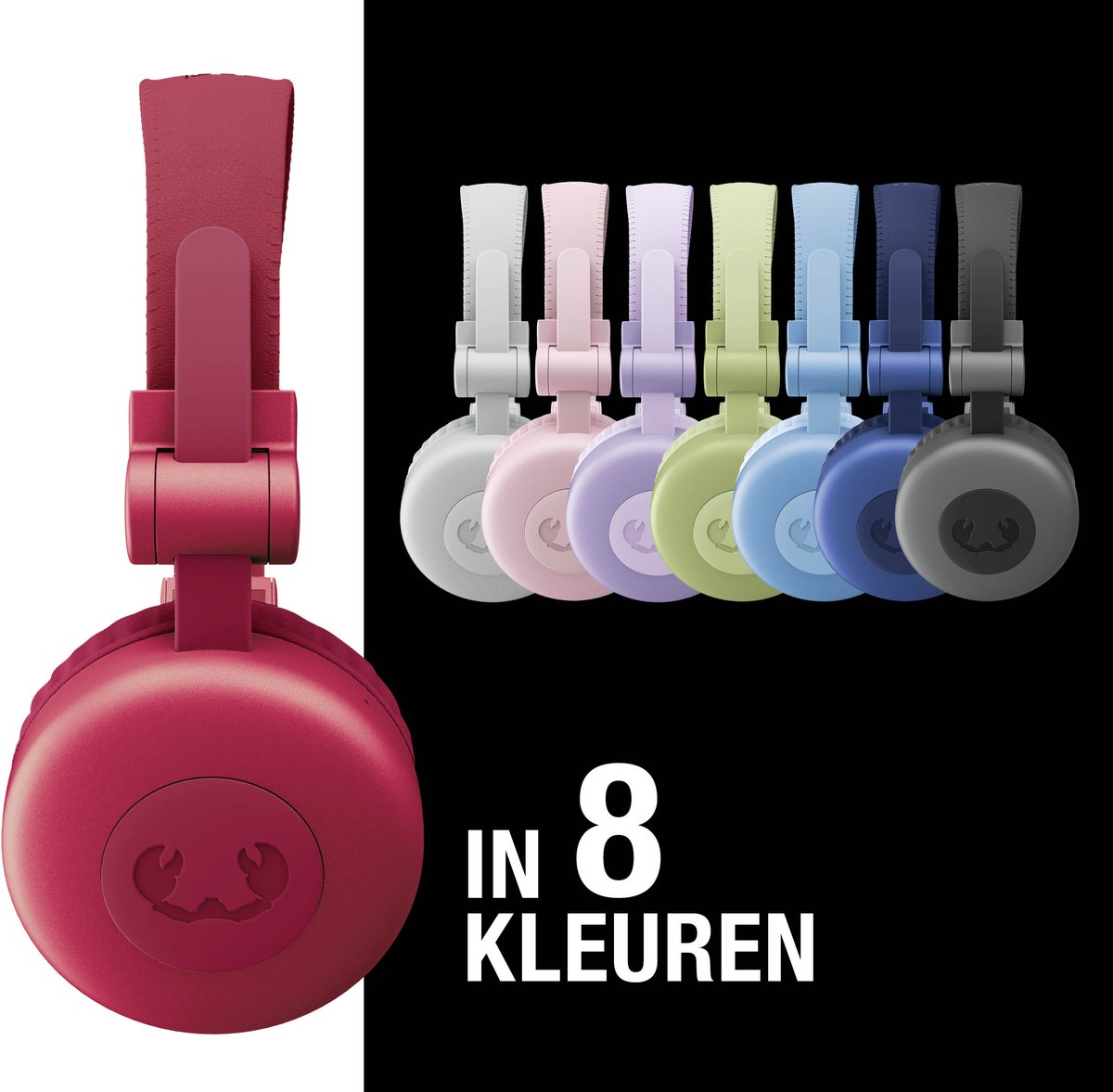 Fresh ‘n Rebel Code Core – Draadloze on-ear koptelefoon – Bluetooth - 30 uur Speeltijd - Rood - Berry Red – foto 3