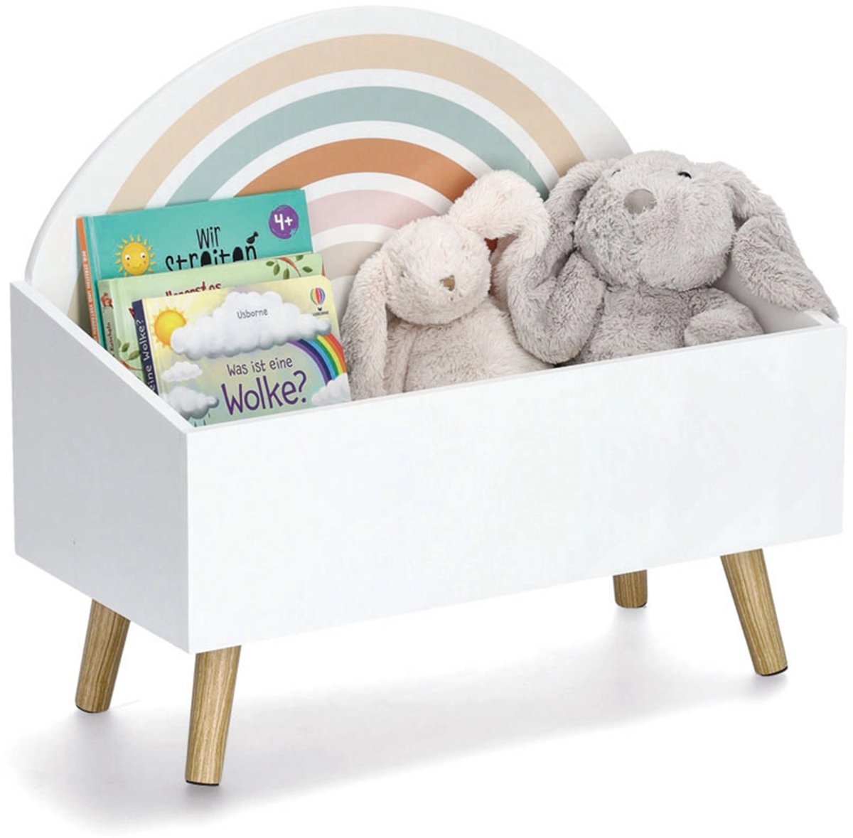 Zeller kinder opbergkist present - Wit