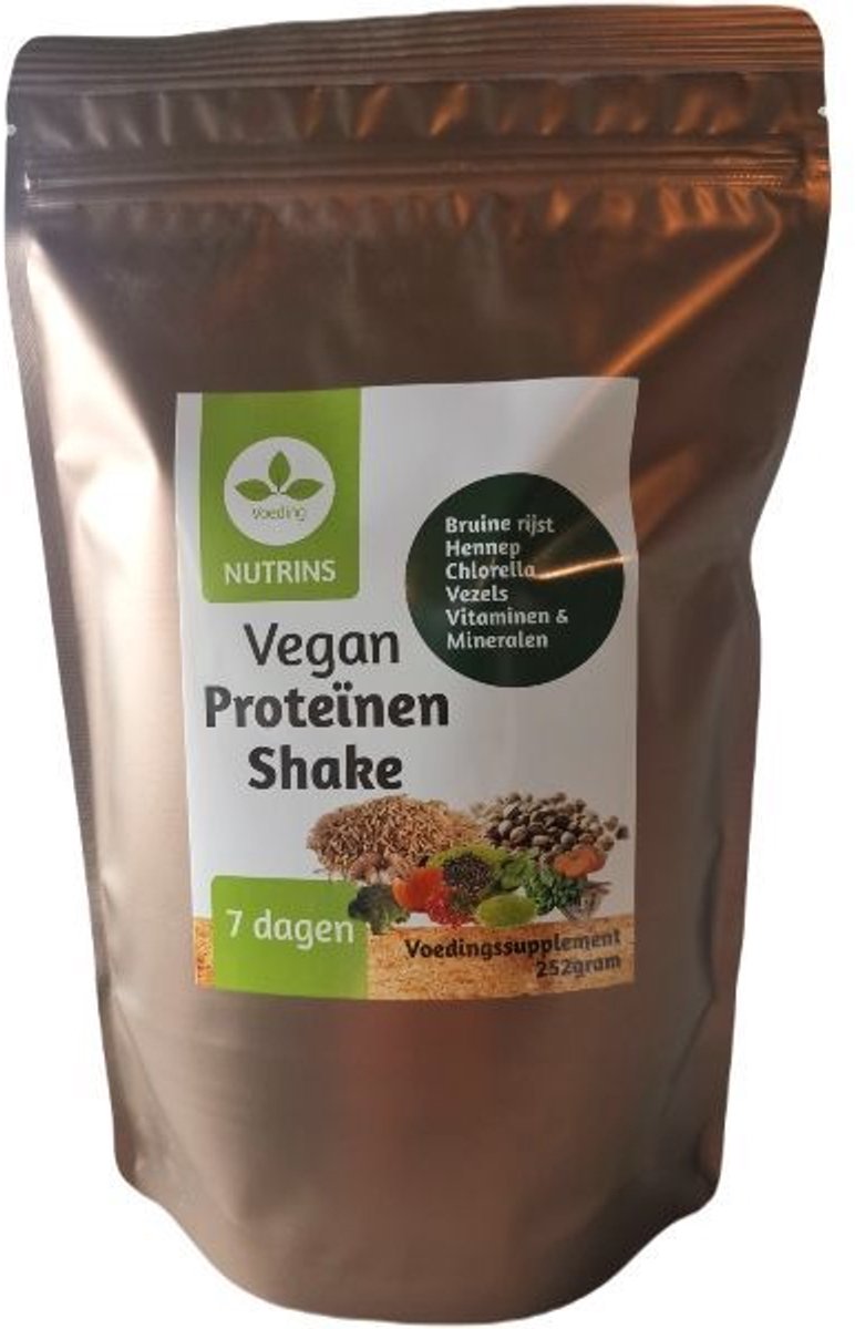 Nutrins Proteïnen 7 dagen - vegan eiwitshake - maaltijdshake - met natuurlijke multivitaminen & mineralen