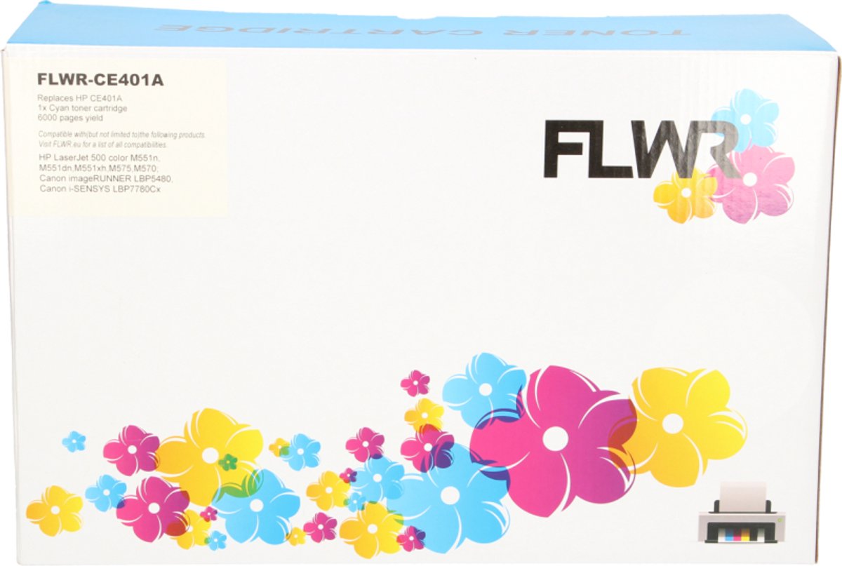 FLWR - Toner / 507A / Cyaan - Geschikt voor HP