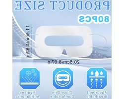 Universele Sanitaire Wegwerpmasker - Hoge Kwaliteit VR Masker - Compatibel met HTC Vive Pro- PS VR- Gear VR- Oculus Rift Go en Andere VR Headsets (Zwart)