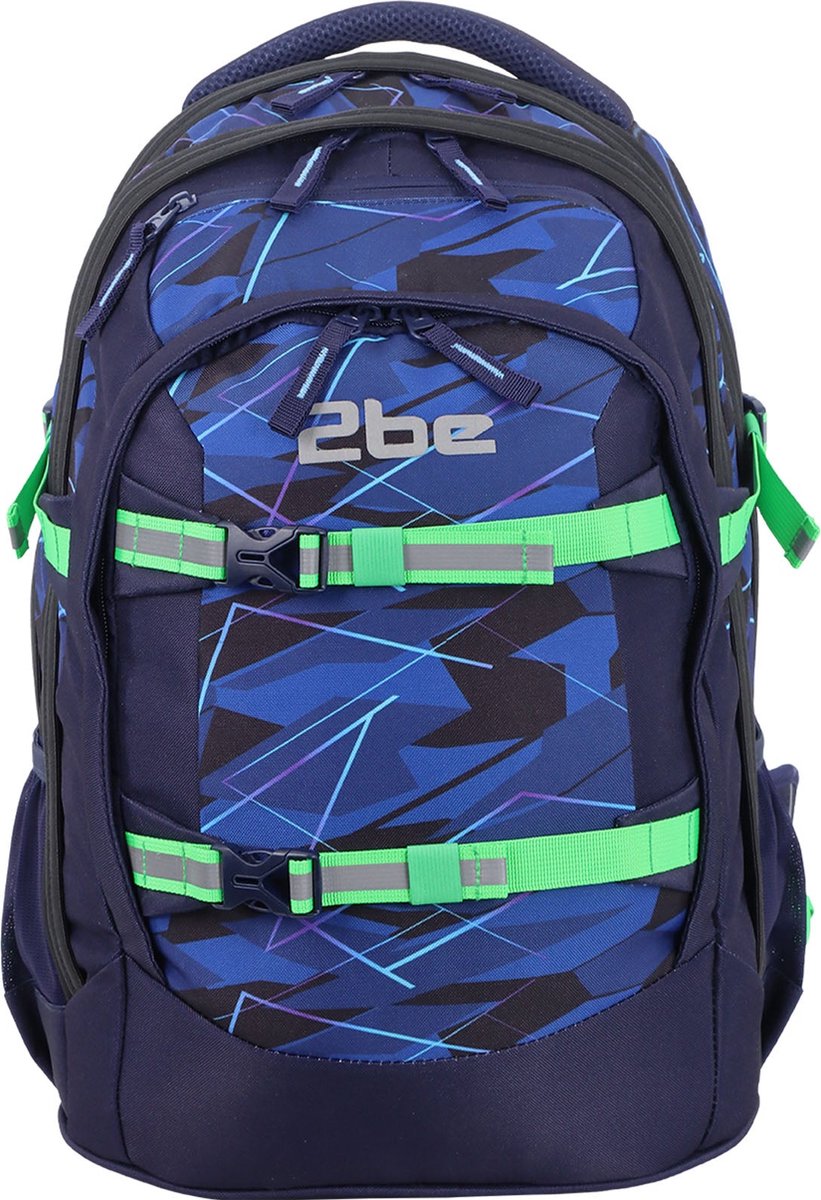 2be - Schoolrugzak met 15 inch Laptopvak – Nieuw Marine Blauw - Marine Blauw